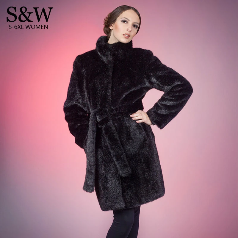 manteau femme fourrure synthétique