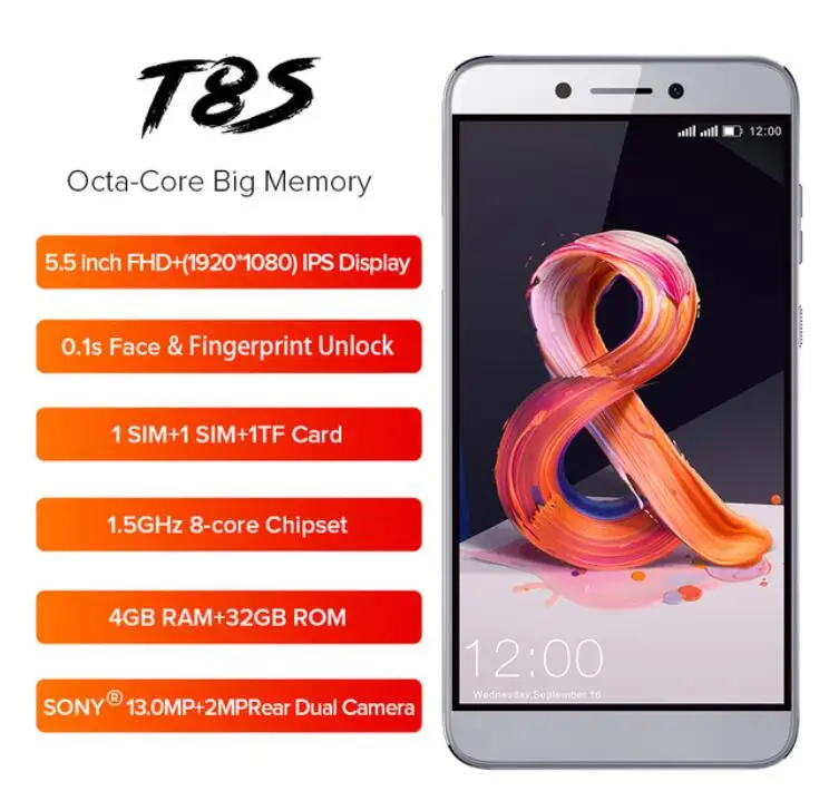 Leagoo t8s 5 &quotFHD 4 Гб 32 3080 мАч Быстрая зарядка Android 8 1 уход за кожей лица ID смартфон MT6750T