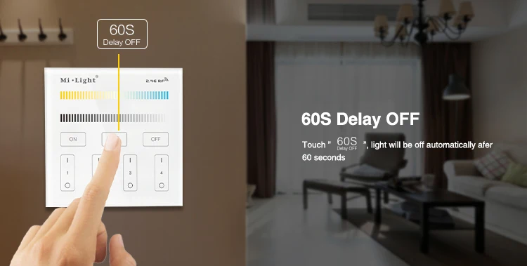 2,4G беспроводной Mi светильник T1/T2/T3/T4/B0/B1/B2/B3/B4/B8 яркость/CT/RGB/RGBW/RGB+ CCT светодиодная умная панель дистанционного управления светильник контроллер