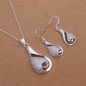 

S361 925 Hot Selling silver jewelry set, fashion jewelry set Necklace Earring /aqpajhwa bchajtoa
