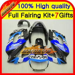 Bodyblue для HONDA VTR1000F SuperHawk 97-05 44HM33 VTR 1000 F VTR 1000F 97 98 99 00 01 02 03 04 05 Repsol сине-черный, сверкающий