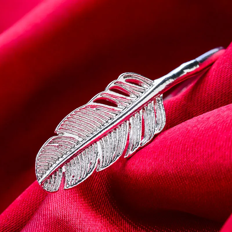 SHUANGR открытие серебряный цвет перо маленький круглый шарик браслет манжета мода нежный индийский ювелирные изделия для женщин Девушка