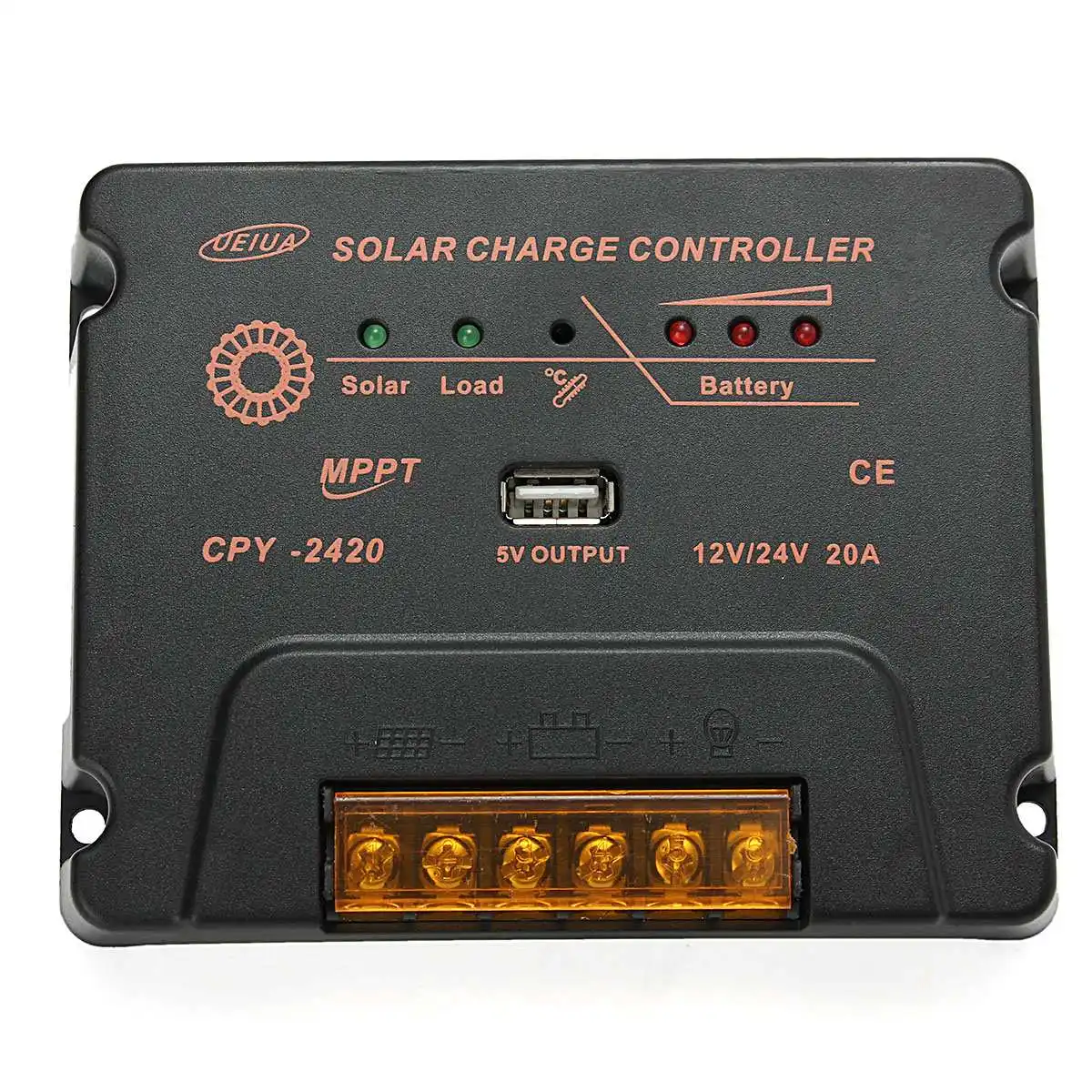

20A 12/24V MMPT Solar Controller Panel Auto Switch Battery Regulateur Temperature Compensation Solar Charger Controller