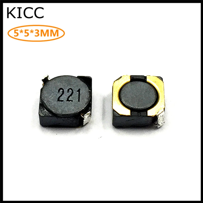 

1000Pcs Chip Shielding inductor 4D28 220UH 221M 221 Power inductance 5*5*3