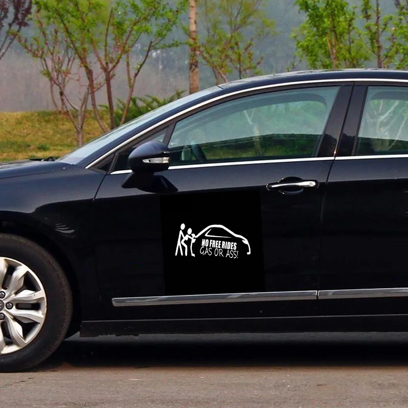Автомобильная Наклейка 3D 20*10 см GAS или ASS &quotNo Free Rides&quot виниловая наклейка забавные