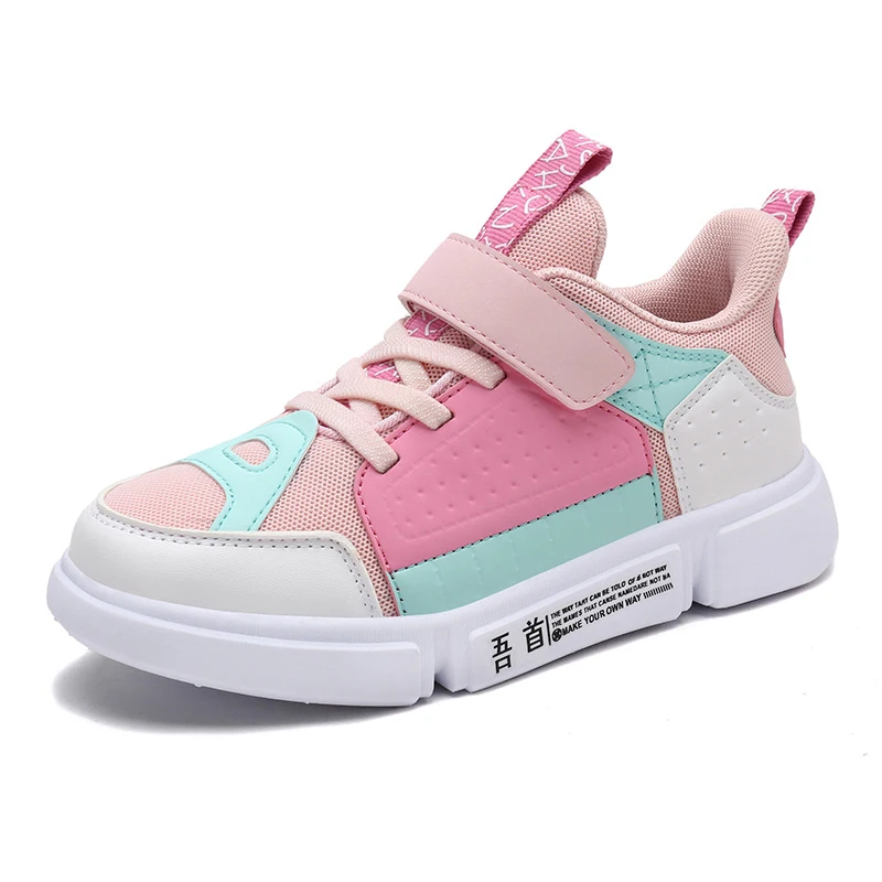 Детская обувь для мальчиков; modis tenis infantil; детские кроссовки для девочек; sapato infantil; cocuk ayakkabi chaussure enfant fille; для девочек - Цвет: Pink