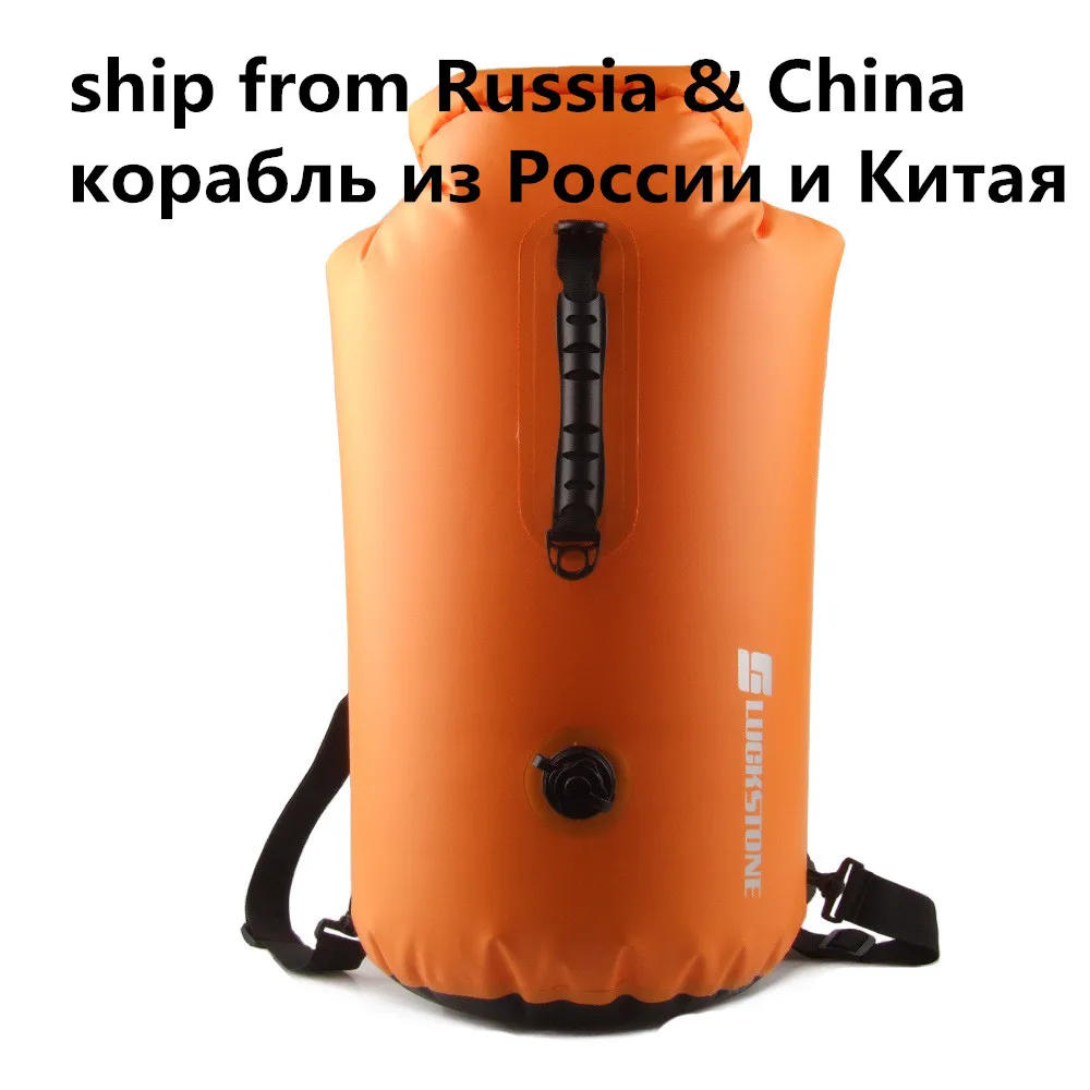 

Outdoor 25L/35L/60L Professional IPX7 Waterproof Swimming Bag Inflatable Waterproof Dry Bag Rafting Kayaking Canoeing Backpack