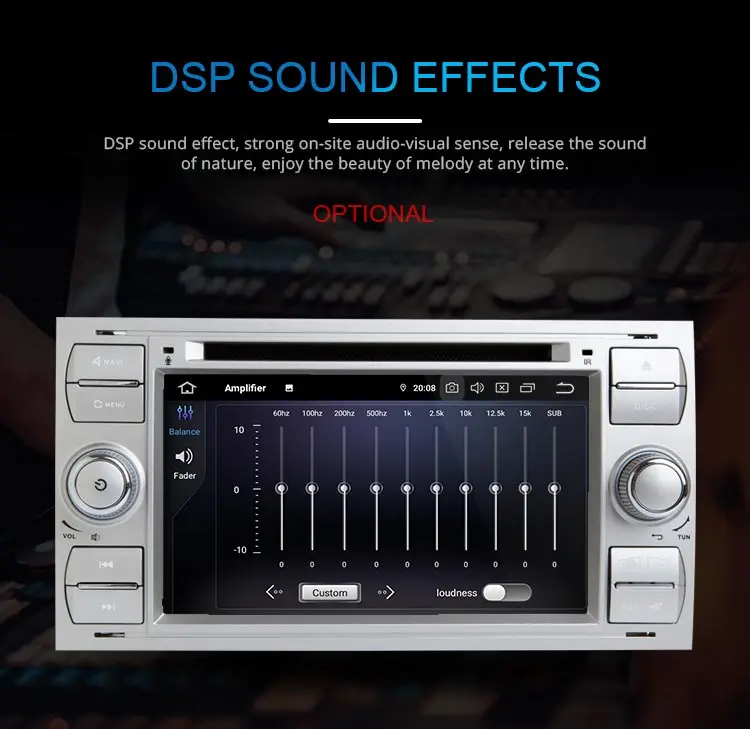 Cheap JDASTON Android 9.0 Car Multimedia Player For Ford FOCUS MONDEO S-MAX C-MAX Kuga GPS Navigation Radio Stereo DVD CD WIFI 4G+64G 4