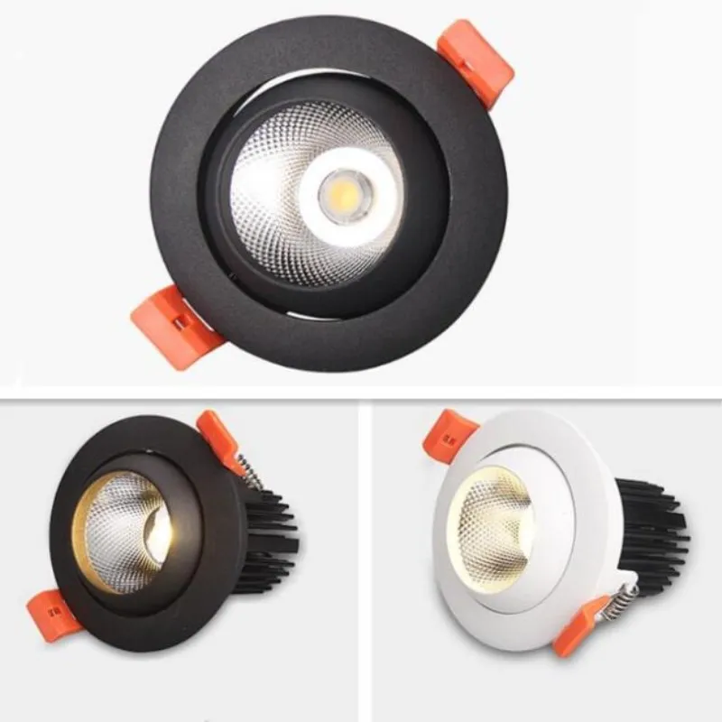 

Super Bright Dimmable LED Downlight COB 15W LED Ceiling Recessed Lights Spot Light Indoor down lamp Lighting AC110V/AC220V