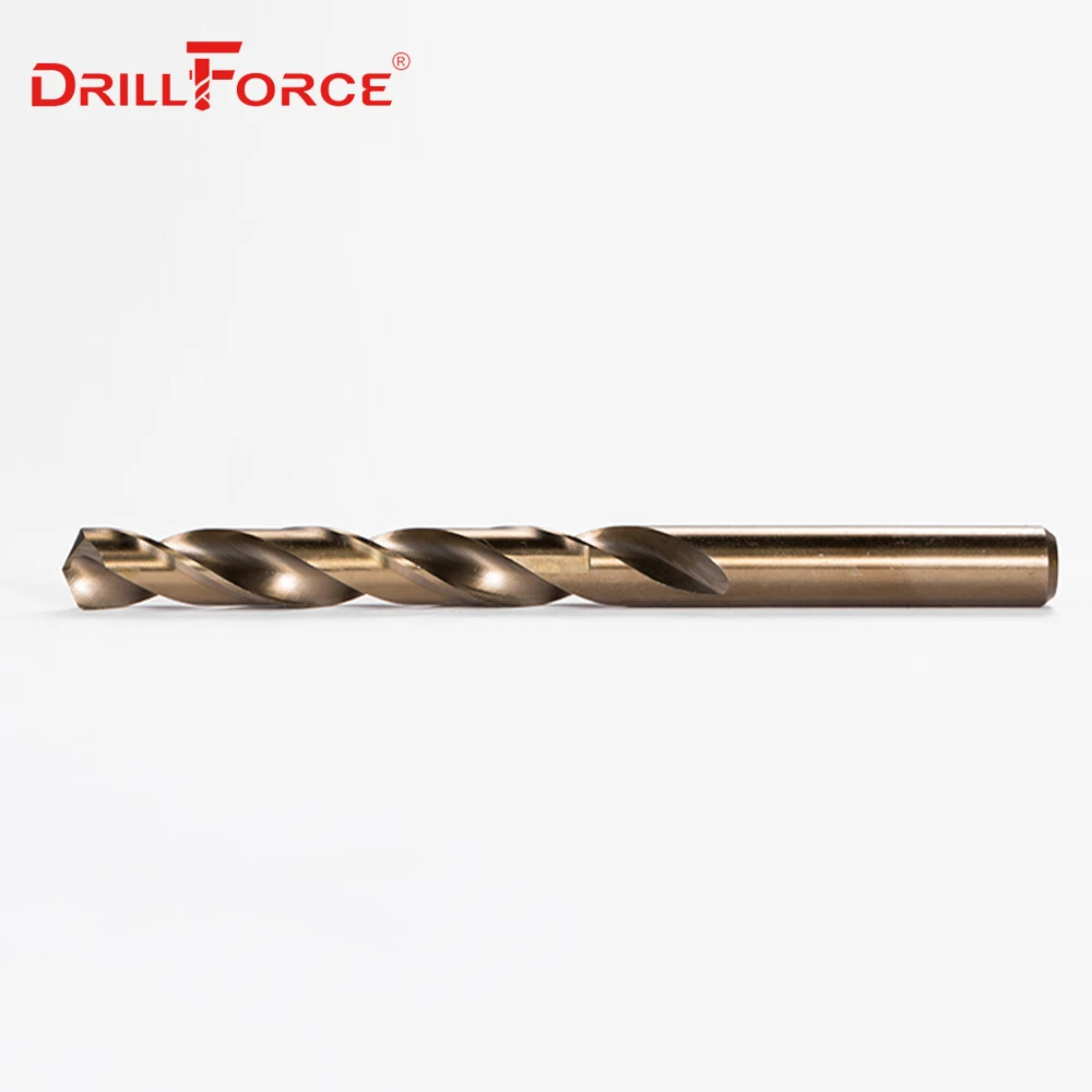 Drill Bit Set Drillforce Tools M42 Cobalt Drill Bit Set HSS-CO Drill Set 0.5-10MM for Drilling on Hardened Steel Cast Iron & Stainless Steel