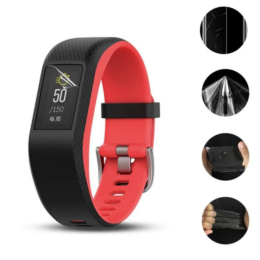 

Explosion-proof LCD TPU Full Cover Screen Protector Film For Garmin Vivosport for wearable devices smartwatch relogios horloge
