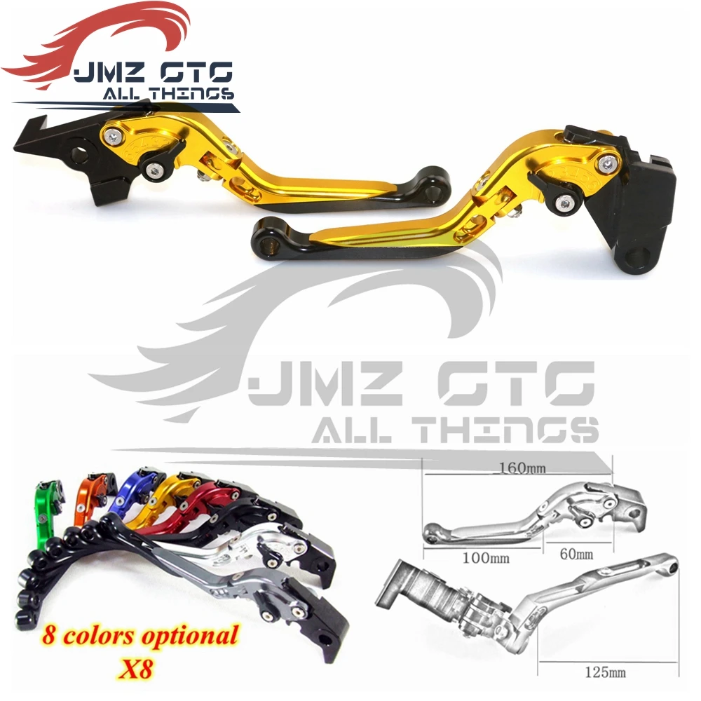 

For KAWASAKI W800/SE ER-5 Z750S ZXR400 ZR750 ZEPHYR CNC Adjustable folding 90 degrees extensible Motorcycle Brake Clutch Lever