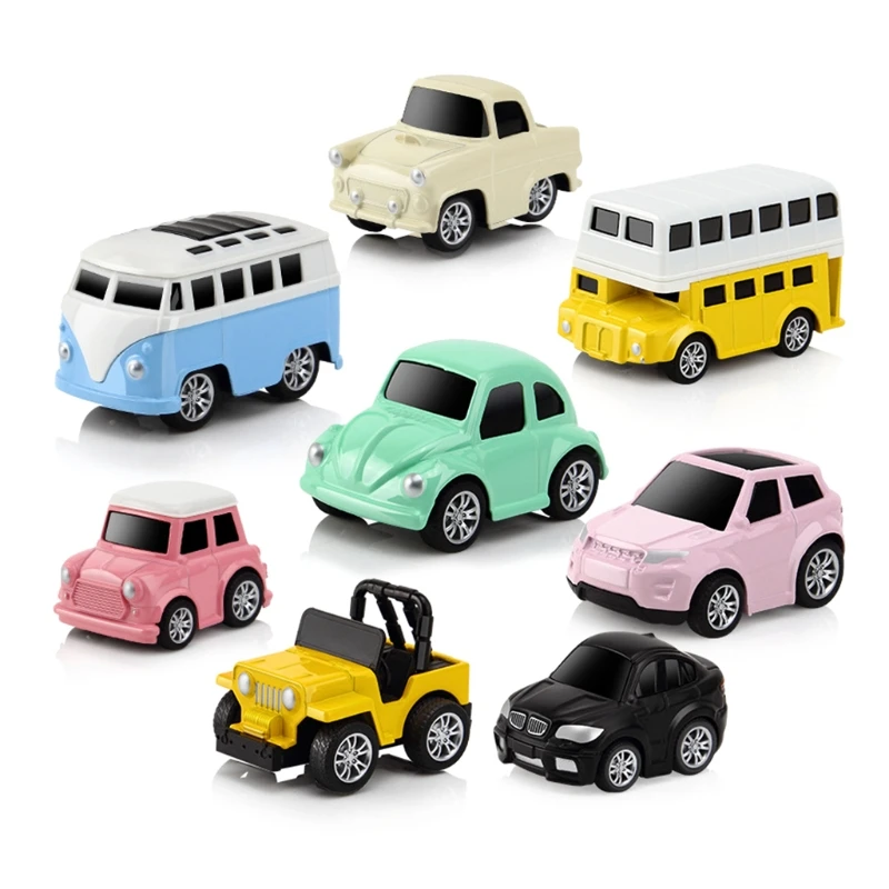 8 шт./компл. мини Автомобильная игрушка инерционные игрушки транспортных средств сплава для детей подарок на день рождения