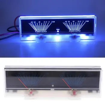 

Power Amplifier Panel Dual Analog VU Meter Audio Level dB Meter with BackLight