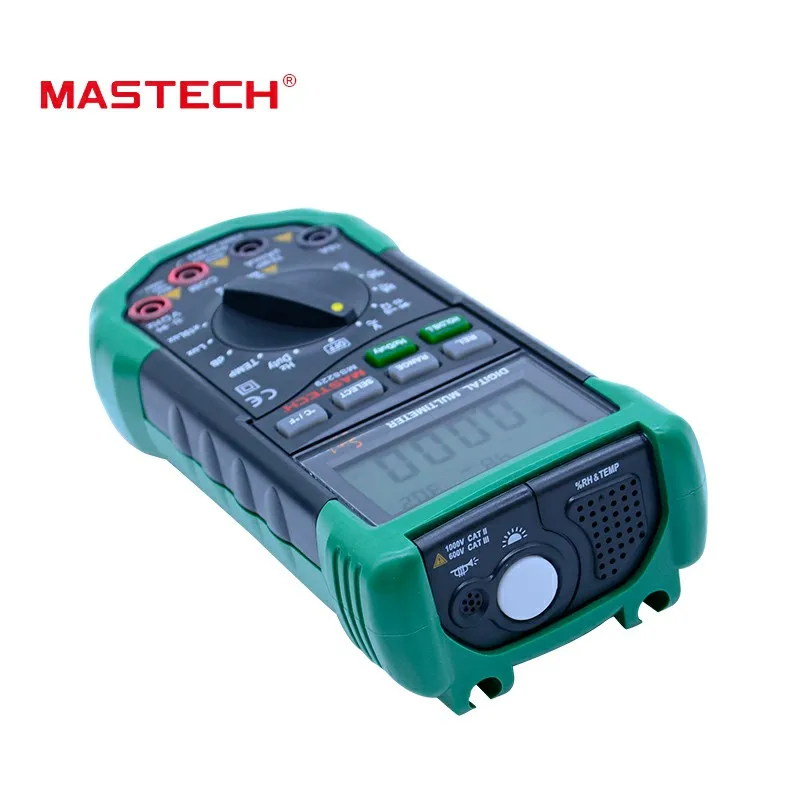 Mastech MS8229 5 в 1 автоматический Диапазон Цифровой мультиметр Многофункциональный Lux Уровень звука температура влажность тестер метр