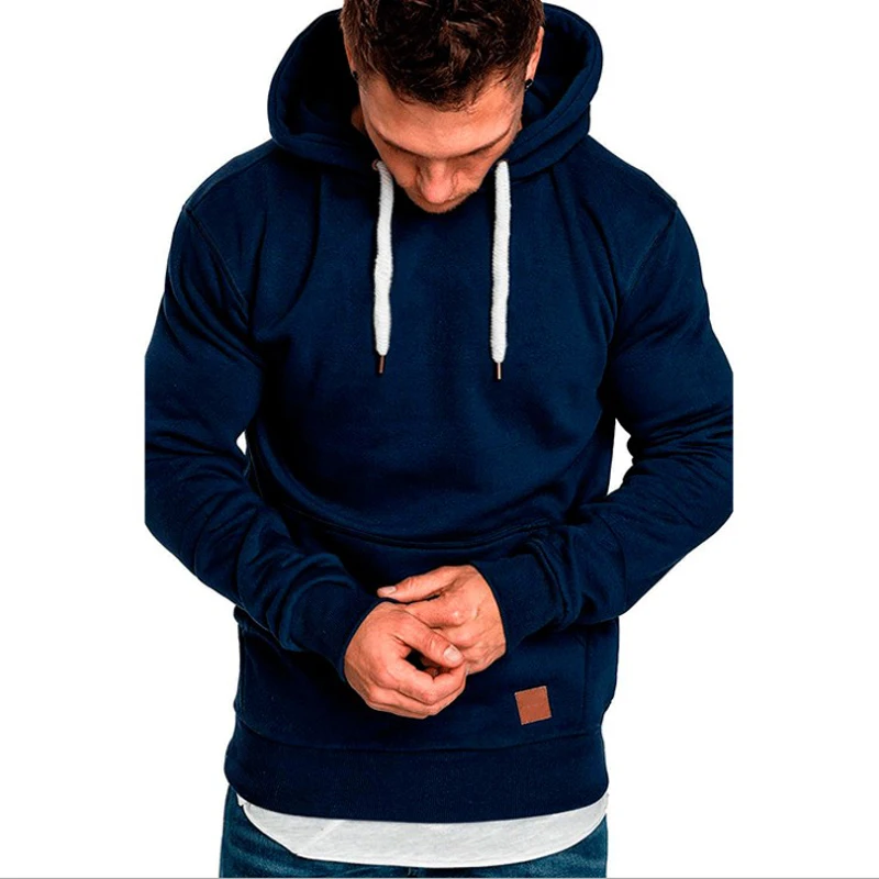 COCEDDBsweatshirt الرجال 2018 هوديس العلامة التجارية الذكور طويلة الأكمام الصلبة هوديي الرجال أسود أحمر حجم كبير poleron هومبر