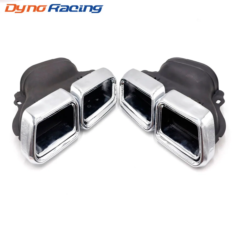 Chrome 304 Stainless Steel For Mercedes Benz S65 S63 E63 Exhaust Muffler Tips W222 W212 W205 R231 W218 8098|steel stainless|steel exhaust tipsteel