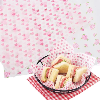 

50/100pcs Food Packing Paper Waterproof Wax Paper Cake Cookie Macaron Greaseproof Sheet Wrap Food Wax Paper Kitchen Supplies