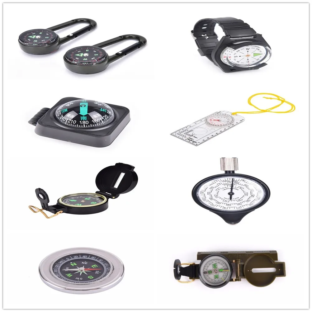  1PCS ABS Taktische Handgelenk Kompass Lineal Spezielle Für Militär Outdoor Uhr Schwarz Band Wandern