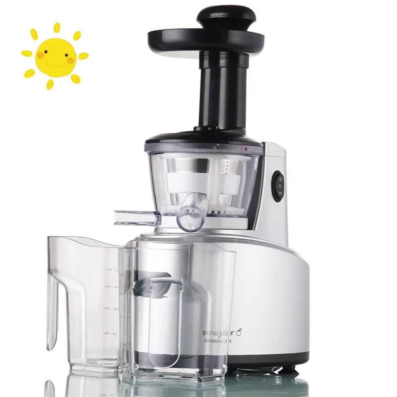 

SJ-01 Silver Household Multifunction Juicer 220V 68rpm/min Slow Speed Juice Machine Fruit Vegetable Juice Maker Juice Extractor