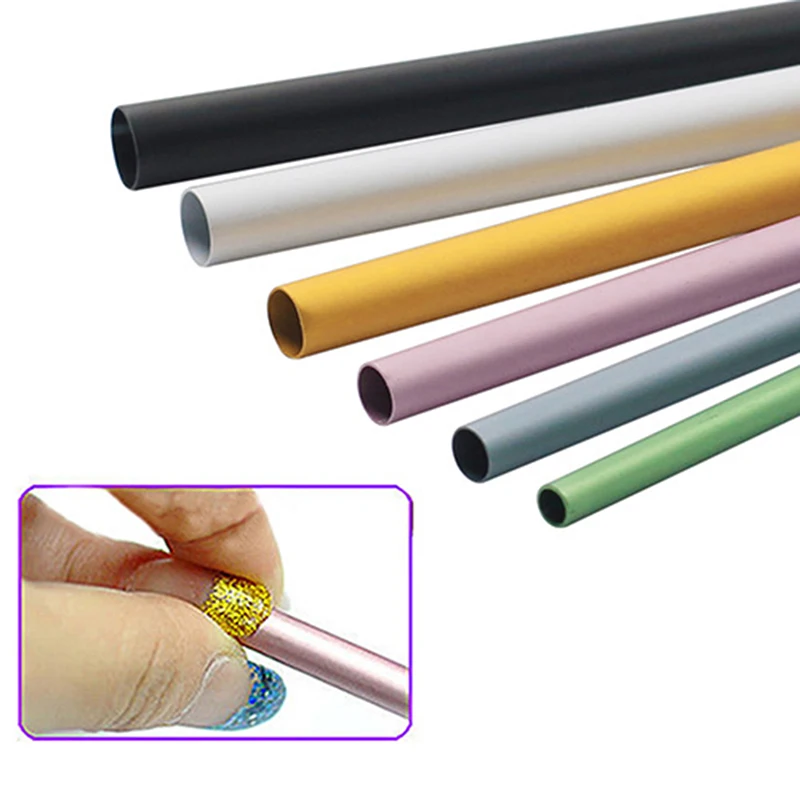 

6Pcs/Set C Curve Rod Nail Art Tips Shaping Stick Tube Bar UV Acrylic Manicure Tool Different SizeNail Art Tips Manicure Tools