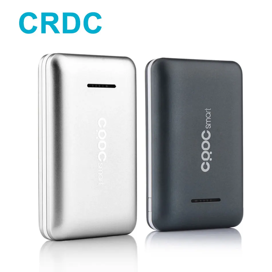 CRDC font b Slim b font 10000mAh Power Bank 18650 Dual USB PowerBank External Battery For