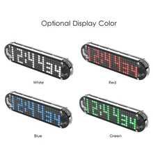 Hohe Genauigkeit DIY Digitale Dot Matrix LED Wecker Kit mit Transparent Fall Temperatur Datum Zeit Display DS3231