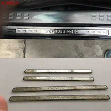 Для VW Volkswagen Passat Touran 5 двери MPV Субару Outback 2003- Нержавеющая сталь порога полосы приветствуется педаль автомобильные аксессуары стильный интерьер