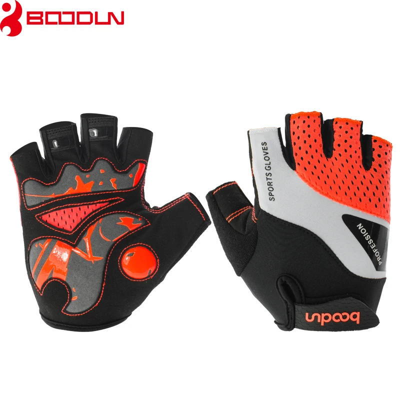 

Boodun Sports Gloves Silicone Non-slip Breathable Cycling Gloves Guantes Ciclismo Full Protection Half Finger Road MTB Gloves