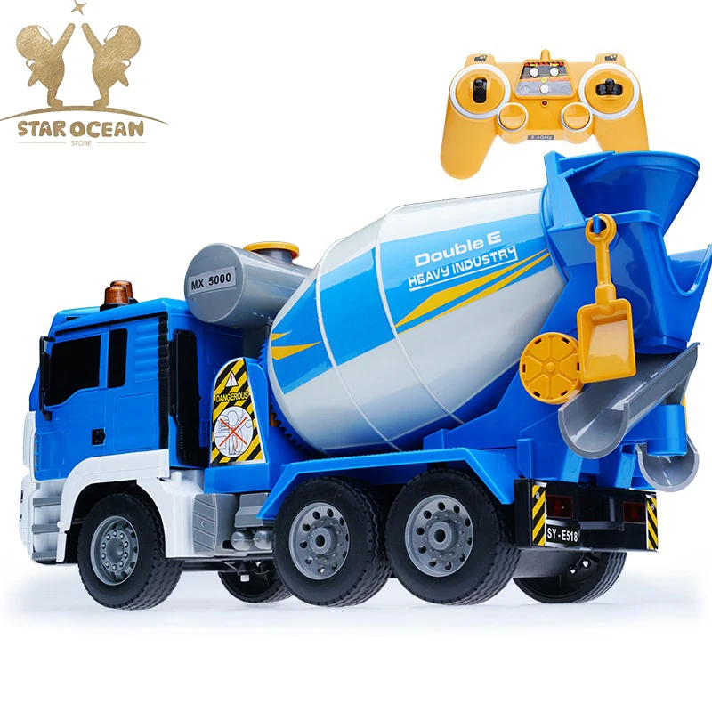 Rotating RC Truck RC Truck Mixer Enginnering Dump Trcuk Cement Mixer Dump Truck Model Toys Simulating Building Contruction Work