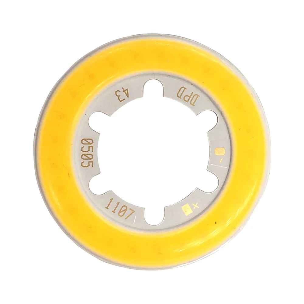 5 шт. круглый COB светодиодный светильник Теплый натуральный белый 43 мм Диаметр круглое кольцо COB лампа 5 Вт 15 в светодиодный светильник для DIY светильник ing Chips