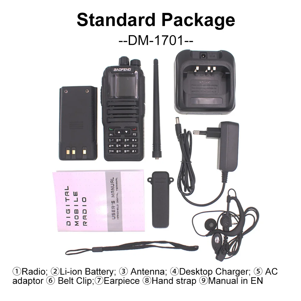 Baofeng Walkie Talkie Portatil Dm 1701 Dmr Radio Digital De Dos Vias Transceptor 136 147mhz 400 470 Mhz Transceptor Aliexpress Baofeng Walkie Talkie Portatil Dm 1701 Dmr Radio Digital De Dos Vias Transceptor 136 147mhz 400 470 Mhz Transceptor Aliexpress