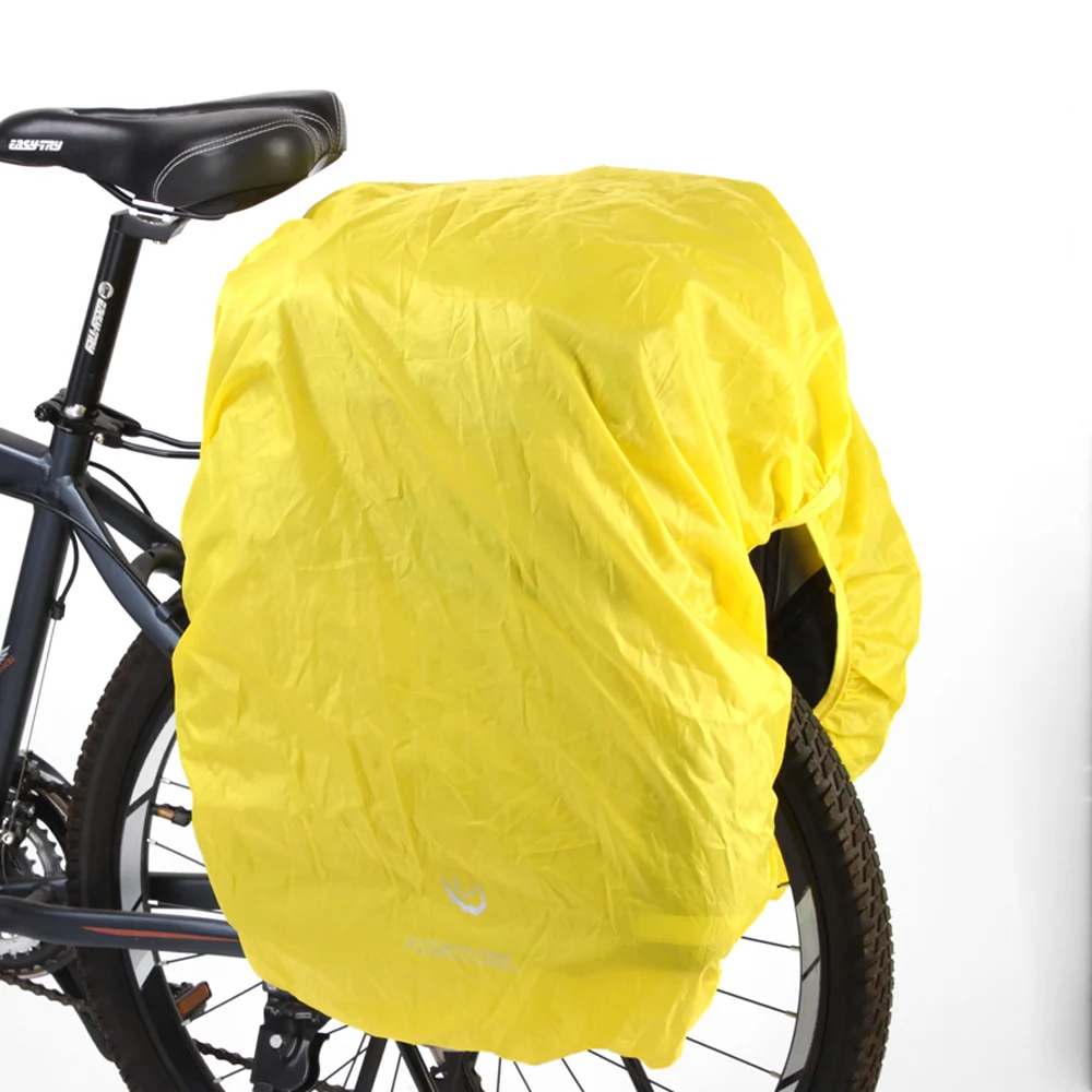 Cheap New 60L Waterproof Bicycle Panniers with Rain Cover Bike Bags Double Side Rear Rack Tail Seat Trunk Bag Pannier Bike Bag 5