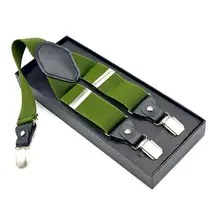 Подтяжки 3 зажимы 3,5 см ширина взрослых унисекс поддержка, индивидуальный логотип узор цвета низкая цена