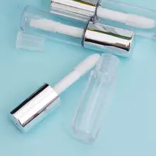 Лот 5 шт 1,2 мл мини пустая пластиковая прозрачная туба для губной помады бальзам в бутылке контейнер для помады бутылки многоразового использования 1,2 г