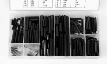 

245 Pcs Split Roll Elastic Cylindrical Cotter Pin Assortment Kit Set Split Spring Pins Cotter Pin
