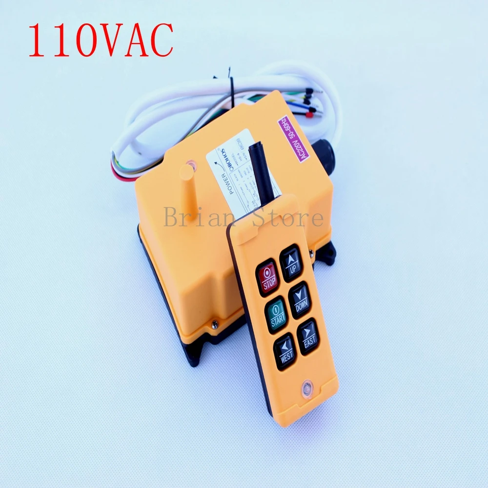US $60.25 6 Channels 1 Transmitter 1 Speed Control Hoist Crane Radio Remote Control System