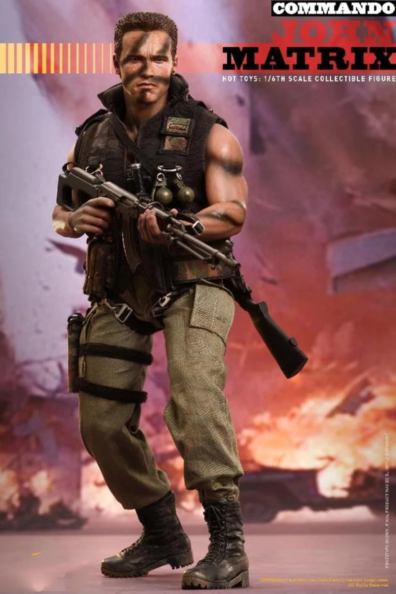 Коллекция 1/6, популярные игрушки MMS276 Commando Devil Commander John Arnold John Matrix, Арнольд Шварценеггер, полный набор, фигурка