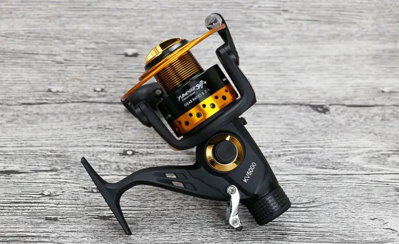Carretel de Pesca Fiação de Metal Bobinas de Arremesso 13 + 1bb Yumoshi Pesca Carpa Bobina Dupla Arrastar Moulinet Isca Peche Carretilhas Kv30-80 5 High Quality Esporte e Lazer