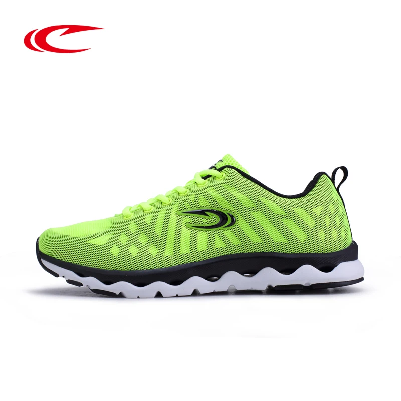 SAIQI Top Quality Running Shoes For Men Lightweight Outdoor Comfortable Sport Shoes Light Green