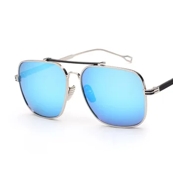 

Metal full frame large square sunglasses 60514