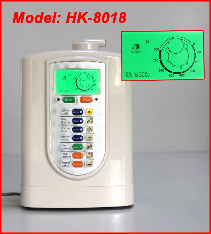 2017 самых популярных Kangen щелочной ионизатор воды машина HK 8018 до 850mV