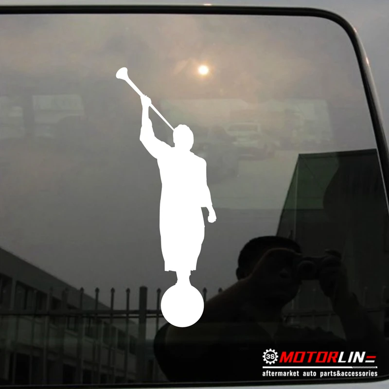 

Angel Moroni Decal Sticker Mormonism Book of Mormon Car Vinyl pick size color die cut no background