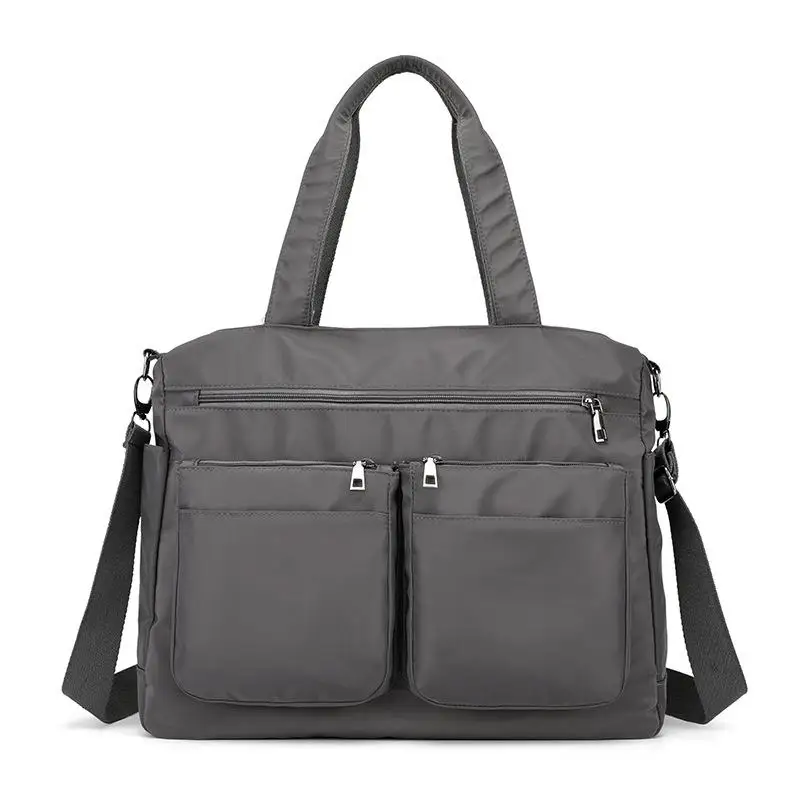 Роскошная брендовая Водонепроницаемая женская сумка через плечо дизайнерская качественная женская сумка-мессенджер женская сумка из ткани Оксфорд женская сумка - Цвет: Gray