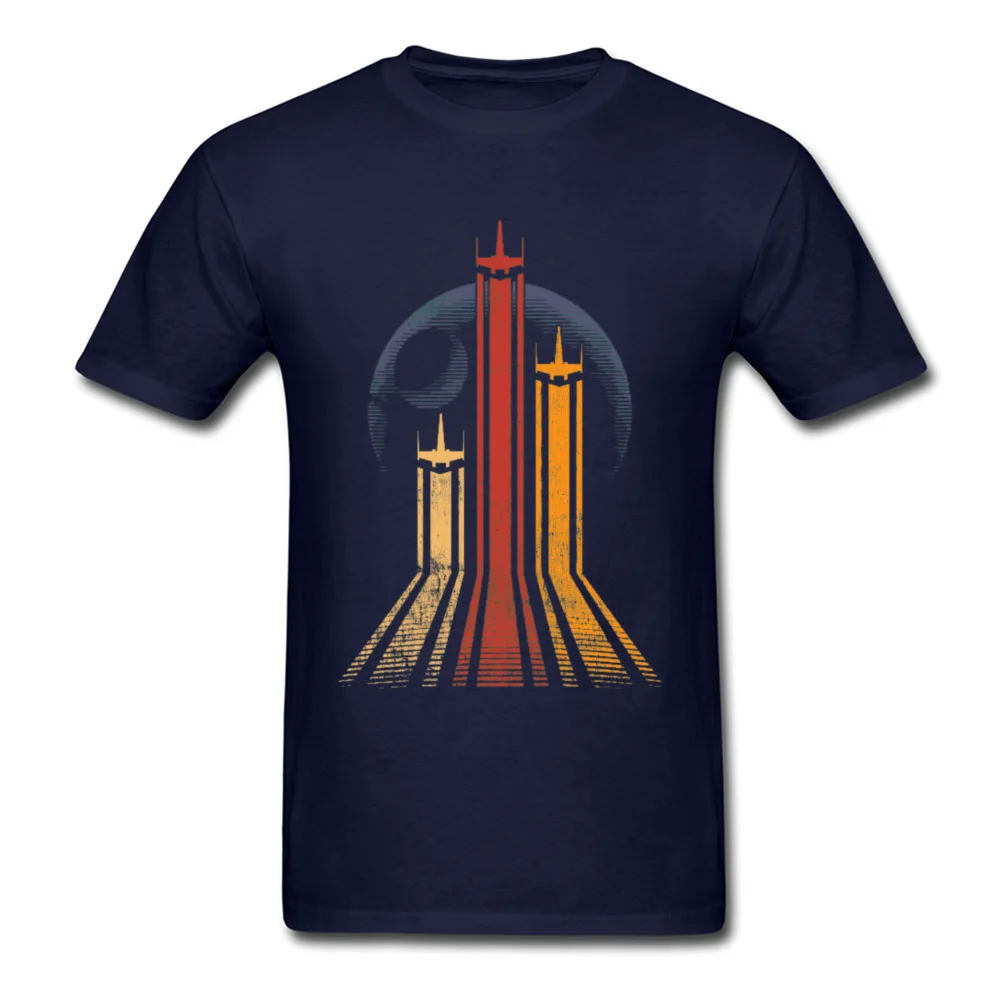 Tops & Tees Retro Galactic T-Shirt Summer/Fall Fashionable Printed Short Sleeve 100% Cotton O-Neck Men T Shirt Printed Retro Galactic navy