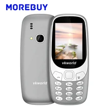 Vkworld Z3310 3D Экран 2.4 дюймов громкий Динамик старший Мобильные телефоны dual sim карты FM Радио сильный свет 2.0MP 1450 мАч 240*320