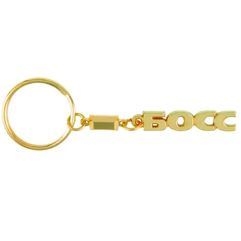 

2017 Exclusive design Alphabet Russian keychain pendant Keyring cool gift for boss zinc alloy men keychain motorcycle wholesale