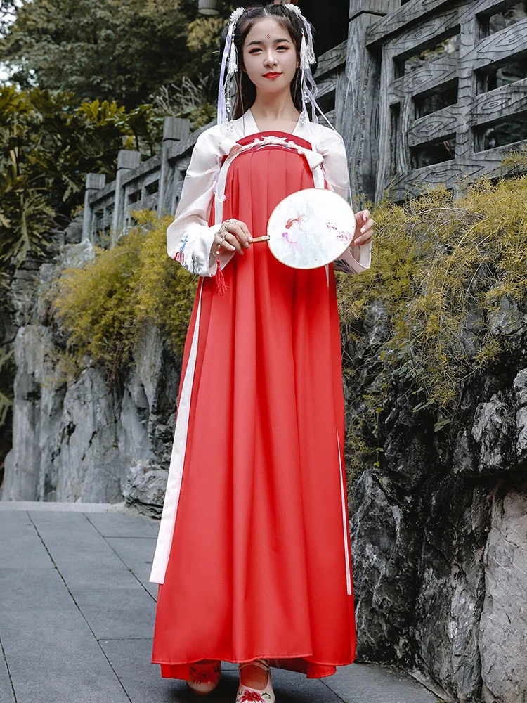 Женское платье Hanfu костюм для китайских танцев традиционный сценический наряд
