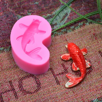 

3D Marine Life Fish Mould DIY Fondant Cake silicone Molds Chocolate Candle Soap Decoration Mold Kitchen Cake Baking Tools