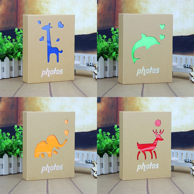 

200 Photos Photo Album 5 Inch Cute Hollow animal Ancient Ways Youth Memorial Book Graduation Competitive Products